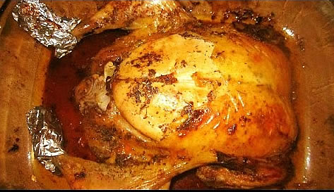 Suculento pollo horneado 